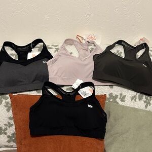 Stylish Women's Sports Bra Set - Black, Gray, Pink - [Brand]